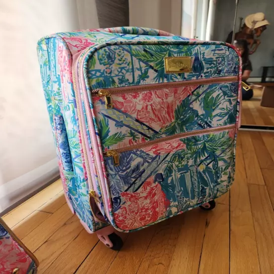 LILLY PULITZER Travel Bundle~ Rolling Carry-On 24" Suitcase and Garment Bag- NWT