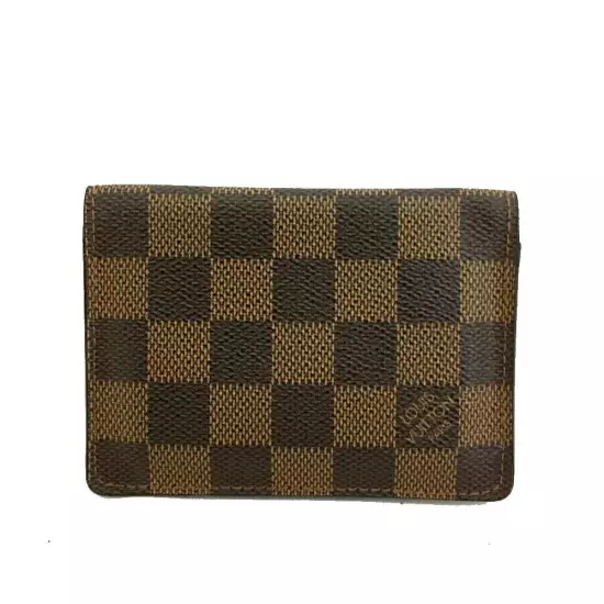 Louis Vuitton Damier Porte 2 Cartes Vertical Pass Card Case/2AC0856