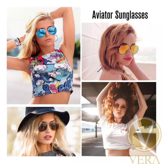 Aviator Sunglasses Men Women Fashion Retro Driving Pilot Shades