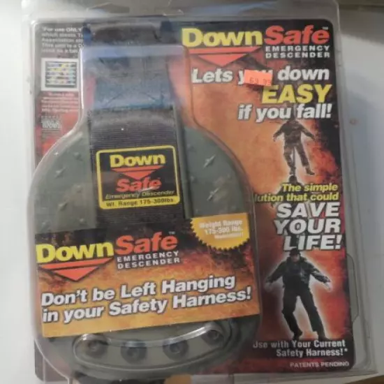 Down Safe Emergency Descender 175-300 lbs. 00301 New in package