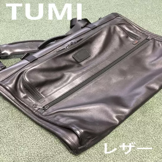 Tumi Garment Bag Napa Leather Black