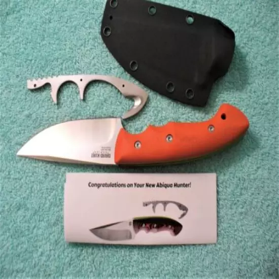 Klecker Hunter Knife, ORANGE, Brand NEW in original box, Top Quality