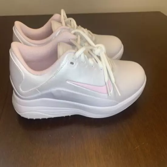 Nike Vapor Women Golf Shoes White Pink Foam AQ2324-101 Size 10.5