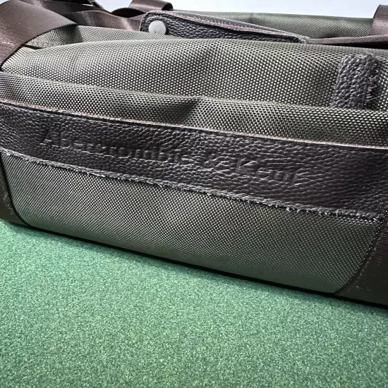 Abercrombie & Kent Large Duffle Bag Weekender Travel Safari Green With Strap