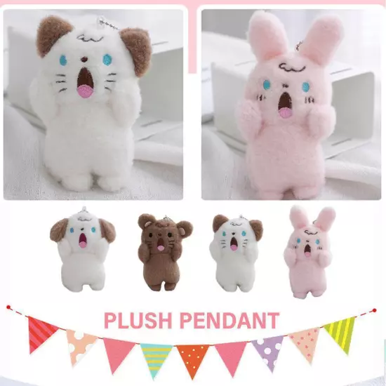 Bunny Velvet Bear Keychain Dolls Plush Pendant Plush Keychain Doll Plush E6S1 им