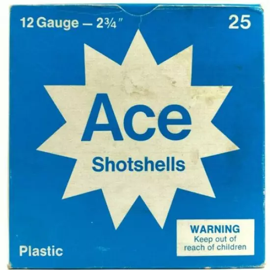 CIL Ace Shotshells 12 Ga Shells EMPTY Ammo Box Canadian Industries 5721-P