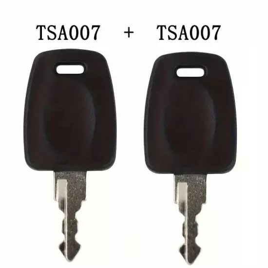 2 Key Set TSA 007 TSA 002 Master Luggage Keys, Universal Master Locks Compatible