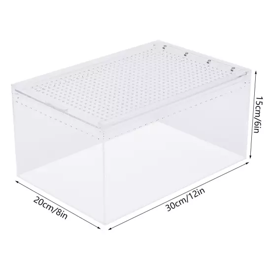 Acrylic Reptile Cage Pet Feeding Tank For Lizard Turtle Insect Breeding Cage