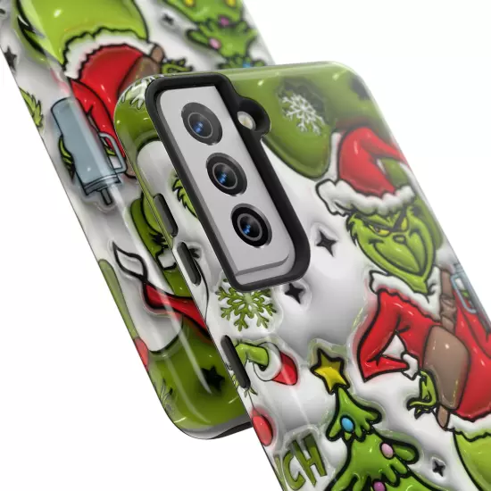 Grinch Tough Phone Cases Samsung S20 S21 S22 S23 Iphone 15 14 13 12 11