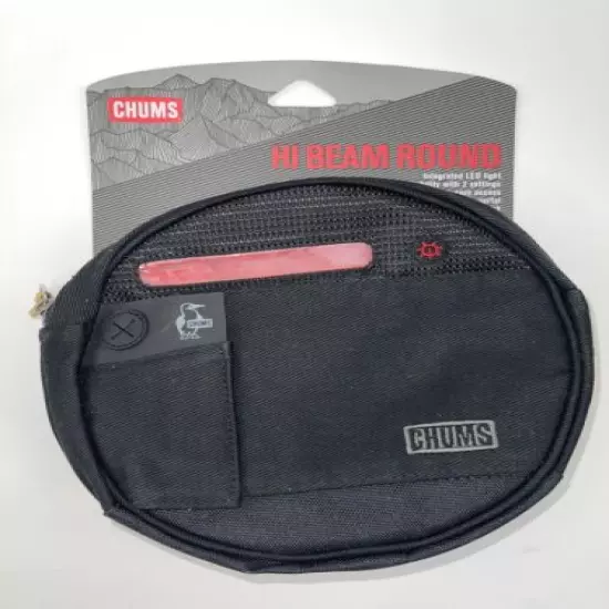 Chums Hi Beam Round Black Waistpack Phone Sleeve Hip Pack NEW