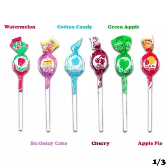 Charms Mini Pops Assorted 18 Flavors - Peanut Free - Gluten Free, 400-count