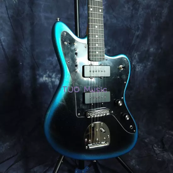 Blue Burst Professional II Jazzmaster Electric Guitar Solid Body 2P90 Pickups