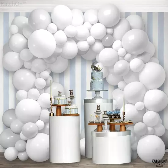 1010 PCS White Balloons Different Sizes 18" ... Balloon Garland Arch Kit