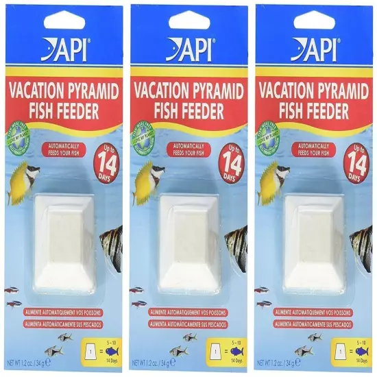 API 14-Day Pyramid Fish Feeders (3 Pack)