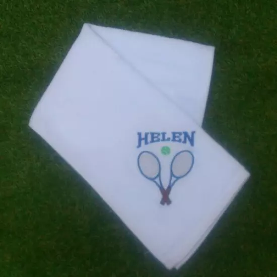 PERSONALISED EMBROIDERED TENNIS TOWEL