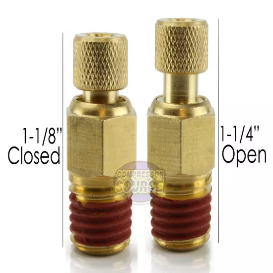 1/4" Male NPT Brass Air Compressor Tank Drain Petcock Water Moisture Pet Cock