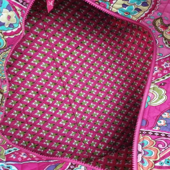 Vera Bradley Pink Swirls Set Lg Duffel, Miller Tote & LG Cosmetic 