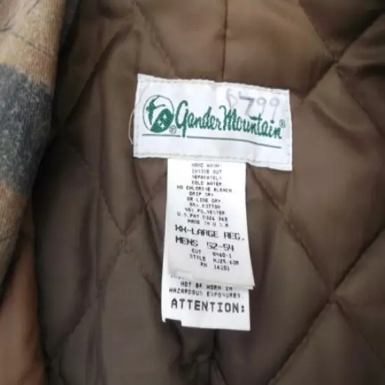 XXL Gander Mountain Insulated Hunting Coat, Used