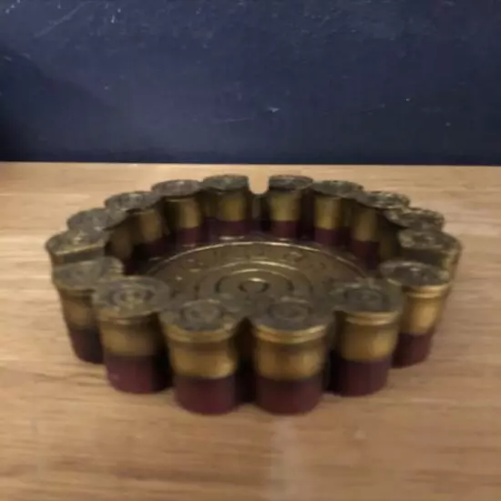 12 Gauge Shotgun Shell Round Ashtray 4.5 Diameter