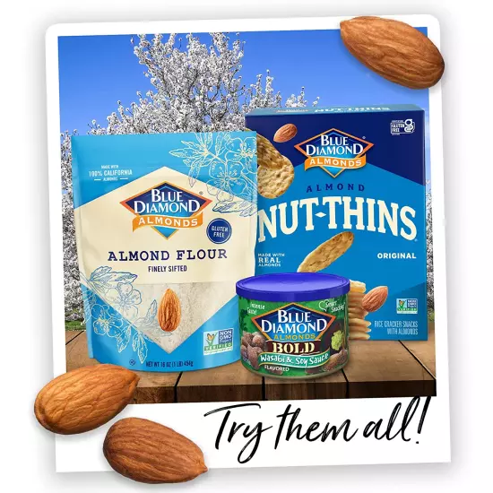 BLUE DIAMOND ALMONDS: Low Sodium Lightly Salted Snack Nuts, Resealable Bag, 40oz