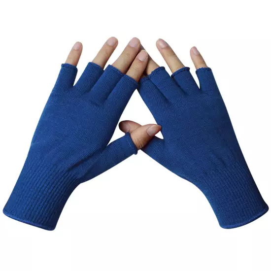 EvridWear Men Women Merino Wool Knit Liner Gloves Finger/Fingerless/Touchscreen