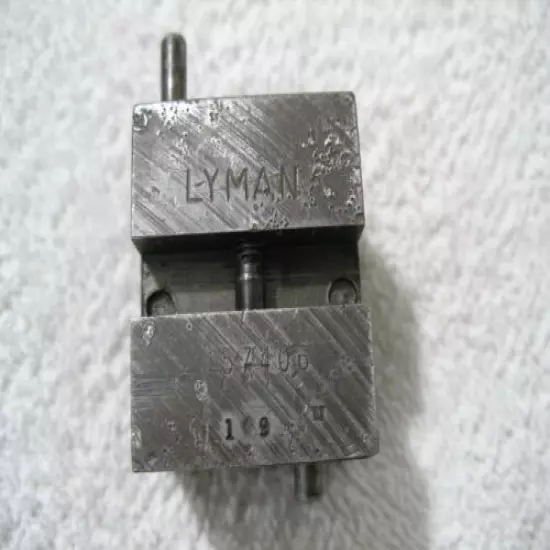 LYMAN 457406 Single 1 Cavity Bullet Mold Mould Cast Boolit Vintage