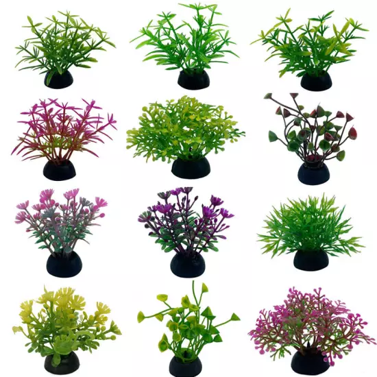 Artificial Plastic Water Grass Plants Aquarium Home Fish Tank Landscape Decor