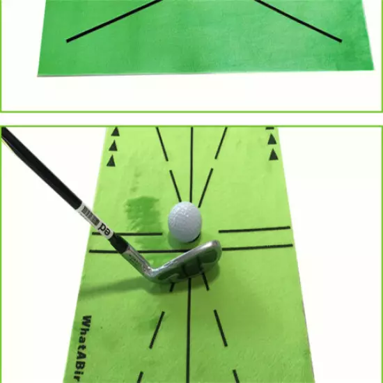 Golf Training Mat for Swing Detection Batting Practice Trajectory Pad Hiting Aid