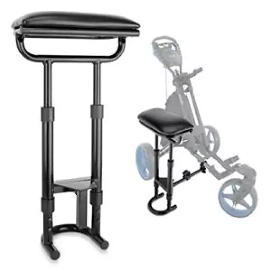 SereneLife SLGZSEAT Golf Push Cart Seat - Mountable Golf Push Cart Se