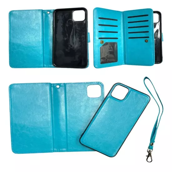 Extra Card Holder Wallet case Cover for Iphone 11 Promax, Free Temper Glass