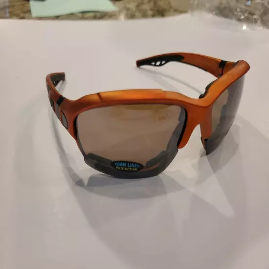 NEW Pugs Throttlez Sunglass Convert To Goggles Orange Frame / Black Lens