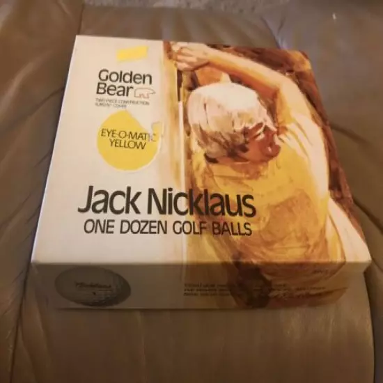 1987 Jack Nicklaus Golden BearFull Dozen MacGregor EyeOMatic Yellow-Dead Mint!