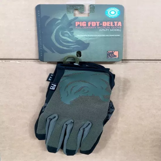 PIG Delta FDT Utility Gloves Ranger Green, Medium