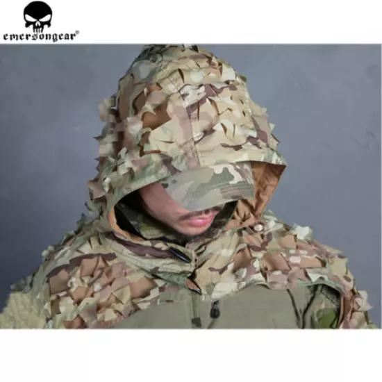 Leaf Ghillie Suit Camo Camouflage Sniper Clothing Jungle Forest Hunting Assault