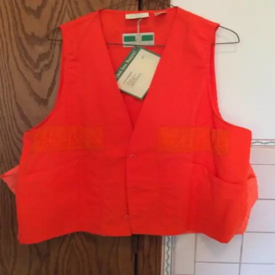 Game Winner Sports Wear Orange Shooting /shell Vest Medium (38-40) New old stock