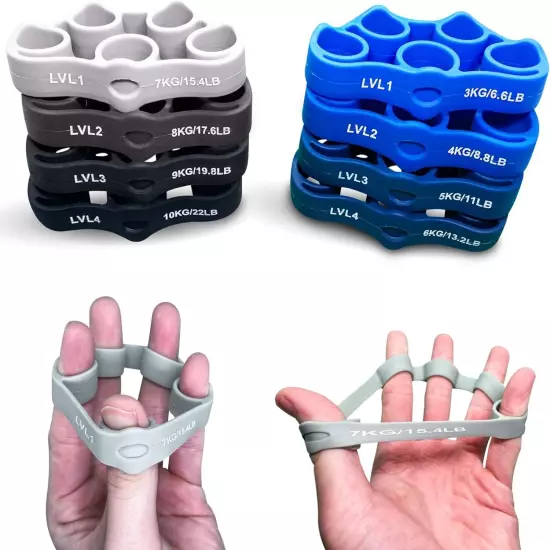 Finger Exercise Grip Strengthener Finger Stretcher Hand Grip Resistance Bands Fi