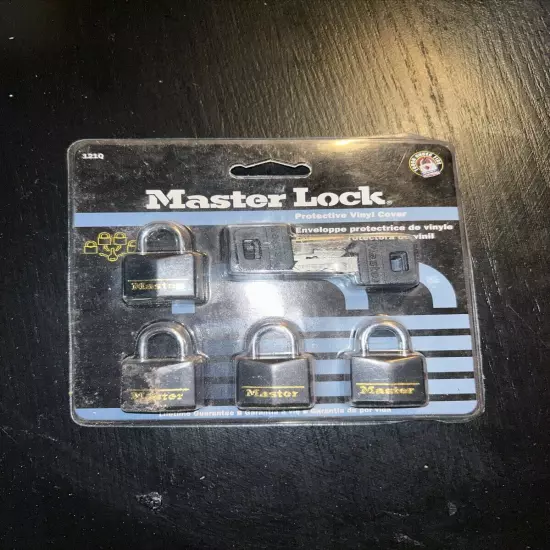 Master Lock Travel Luggage Locks 5/32 inch Steel Shackle 4 Padlocks - Black