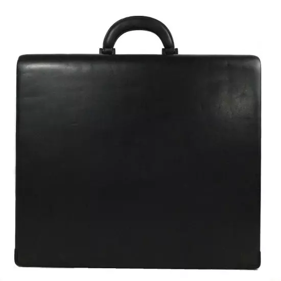 Tumi Leather Large Slim Side Latch Hard Attache Bk