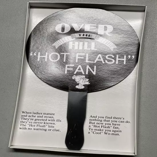 VINTAGE Over the Hill Hot Flash Fixer Magique’s Birthday Party Novelty Gag Gift