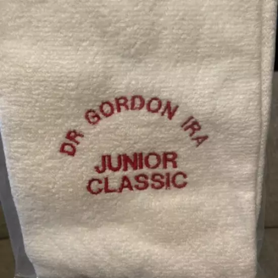 Dr. Gordon IRA Junior Classic Golf Towel Vintage New in Package