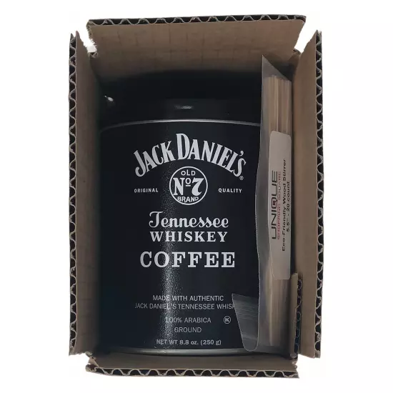 Jack Daniels Coffee (8.8 oz 250g) bundled with complimentary 20-count Bamboo ...