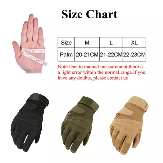 Men Non-slip Tactical Shooting Gloves for Cycling Dirt Bike Mountain Bike Riding