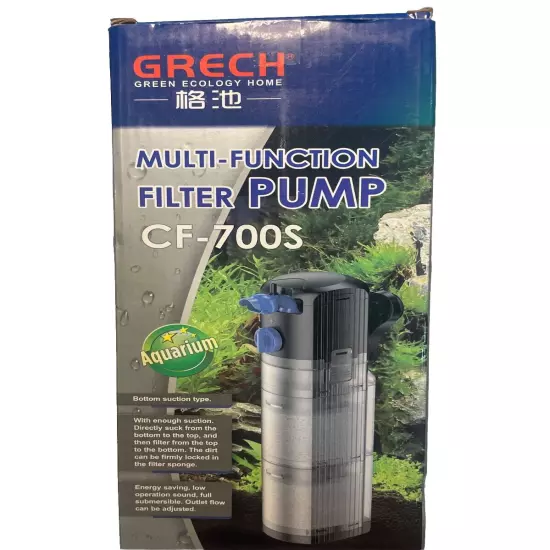 Grech Multi-Function Filter Pump CF-700 Purification Loop Filter For Aquarium