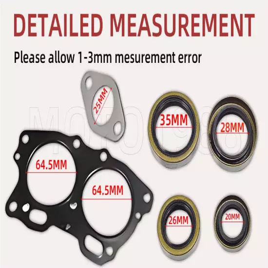 Engine Breather Gasket and Seal Kit For EZGO 295cc / 350cc Golf Cart Fuji Robin