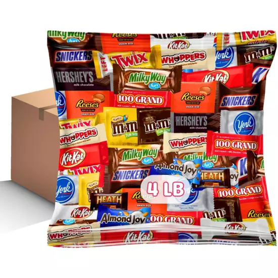 Assorted Chocolate Variety Pack - 4 LB Individually Wrapped Candy