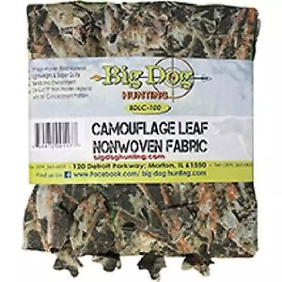 Big Dog Hunting BDLC-100 Leafy Camo Nonwoven Fabric Blind Material 54" x 12ft