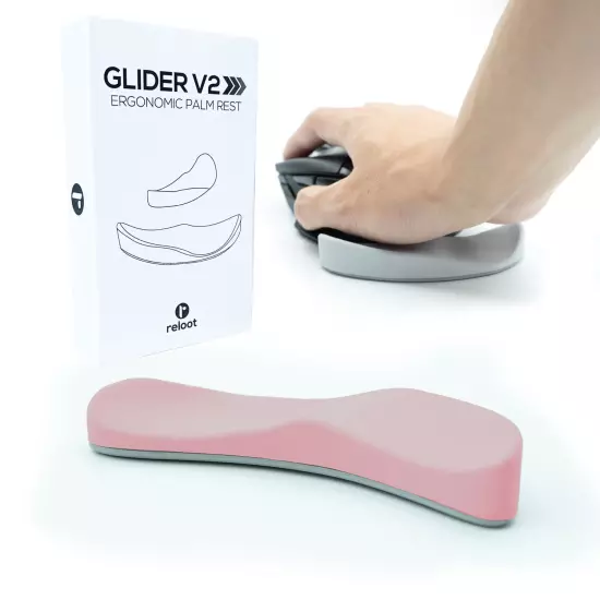 Reloot Glider v2 - Ergonomic Gliding Palm Rest Designed for Carpal Tunnel