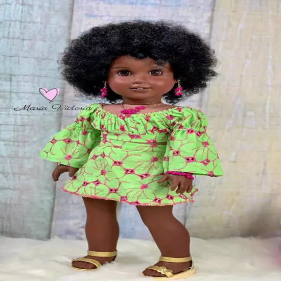 Whitney in Black 11-12” Wig for American Girl & 18" Dolls