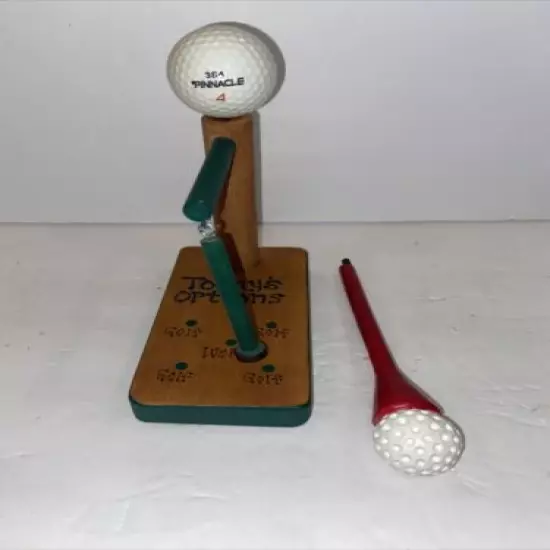 Golf Magnet Game Today’s Options Desk Game Golf Ball Ink Pen Vintage