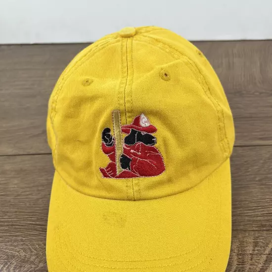 Firedog Hat Firedog Yellow Hat Adjustable Adult Size Hat Yellow Cap